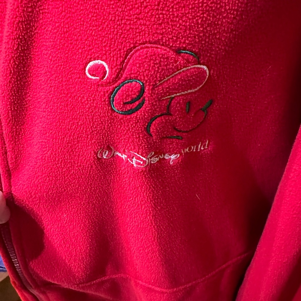 Walt Disney world red Mickey Christmas jacket